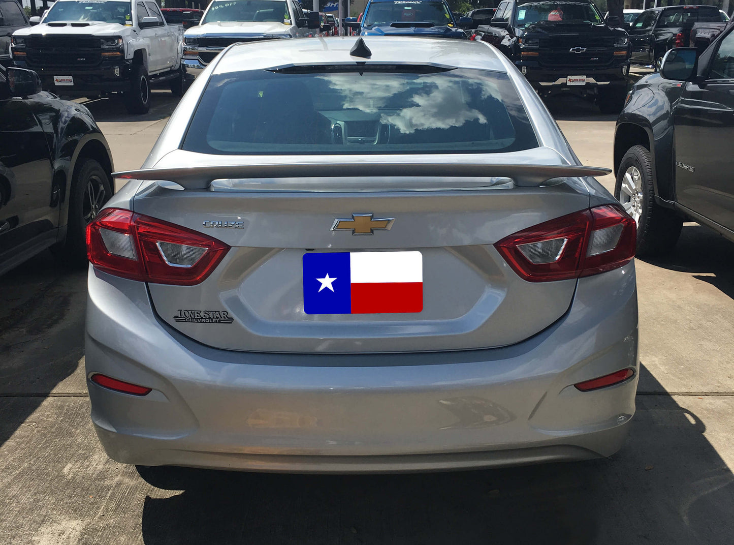 CHEVROLET CRUZE CUSTOM 2POST NO LIGHT SPOILER (2016 and UP) - DAR Spoilers