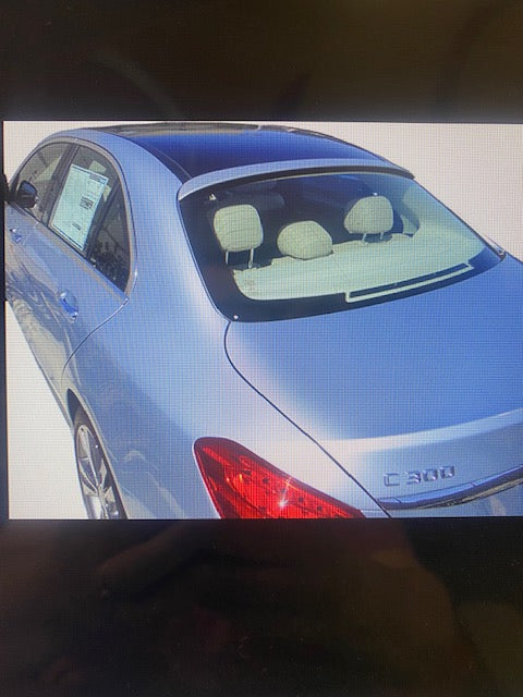 Mercedes C Class Coupe Factory Window No Light Spoiler (2015-2021 and UP) - DAR Spoilers