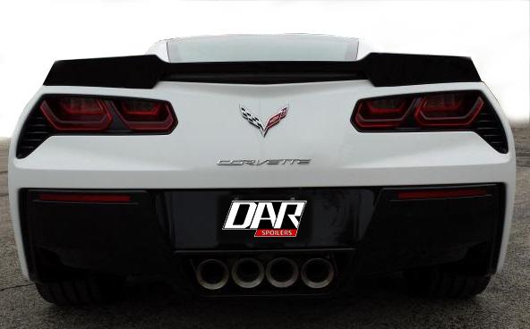 Chevrolet Corvette (C7) "Wickerbill" Inspired Custom Flush No Light Spoiler (2014-2019) - DAR Spoilers