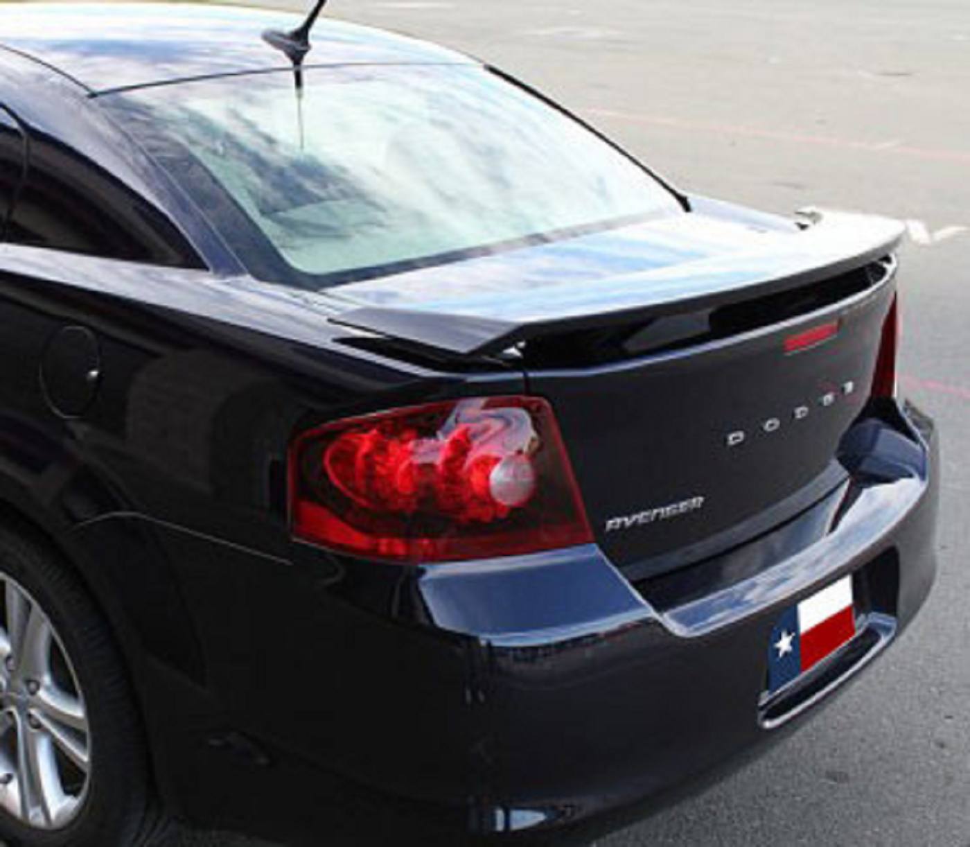 Dodge Avenger Factory Post No Light Spoiler (2008-2014) - DAR Spoilers