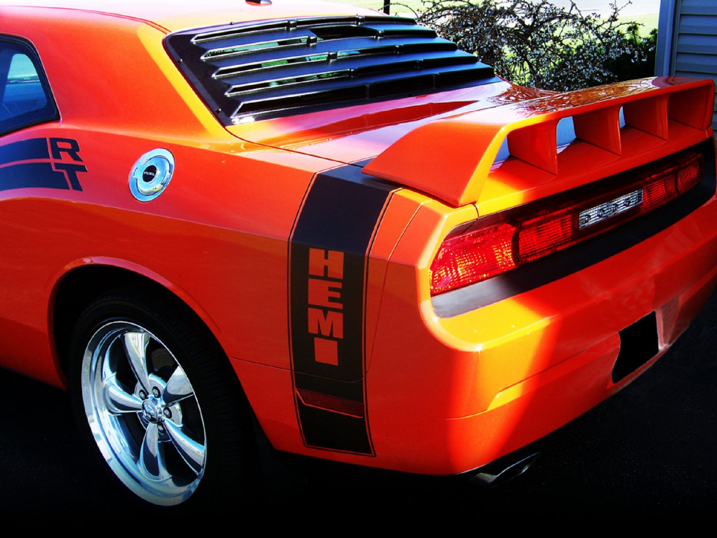 Dodge Challenger Custom 5Post No Light Spoiler (2008 and UP) - DAR Spoilers