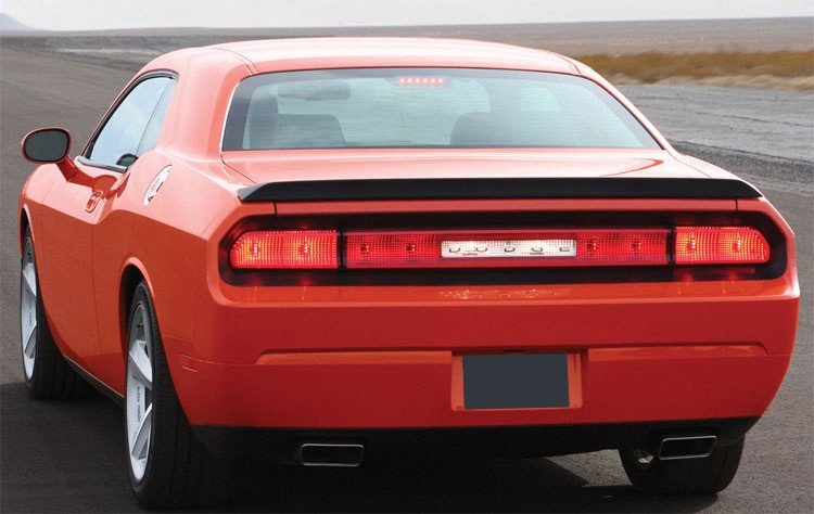 Dodge Challenger Factory Flush No Light Spoiler (2008 and UP) - DAR Spoilers