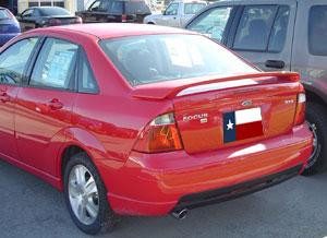 Ford Focus 4-Dr Factory Post No Light Spoiler (2000-2007) - DAR Spoilers