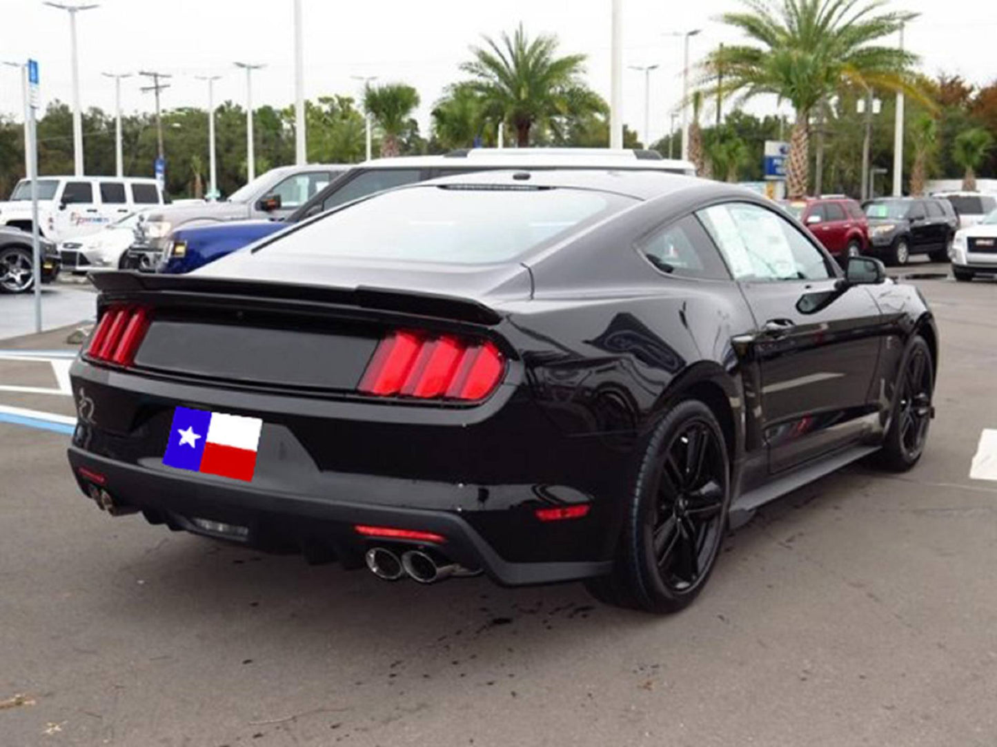 Ford Mustang Custom Lip No Light Spoiler (2015 and UP) - DAR Spoilers