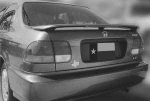 Honda Civic 4Dr Factory 3Post Lighted Spoiler (1996-2000) - DAR Spoilers