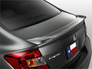Honda Civic 4Dr Factory Lip No Light Spoiler (2012 only) - DAR Spoilers
