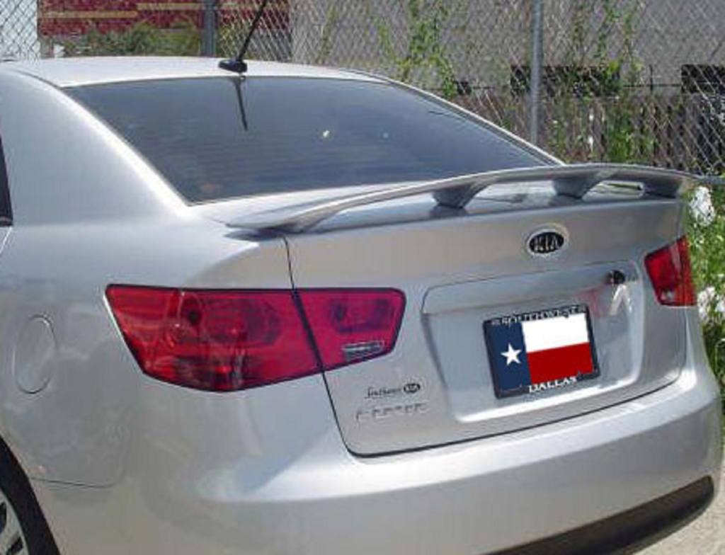 Kia Forte Sedan Custom Post No Light Spoiler (2010-2013), Painted, image size:1024x784