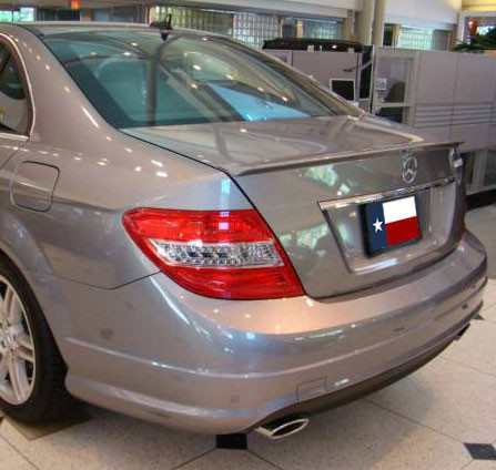 Mercedes C Class Sedan Factory Lip No Light Spoiler (2008-2014) - DAR Spoilers