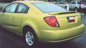 Saturn Ion Quad Coupe Factory Post No Light Spoiler (2003-2008) - DAR Spoilers