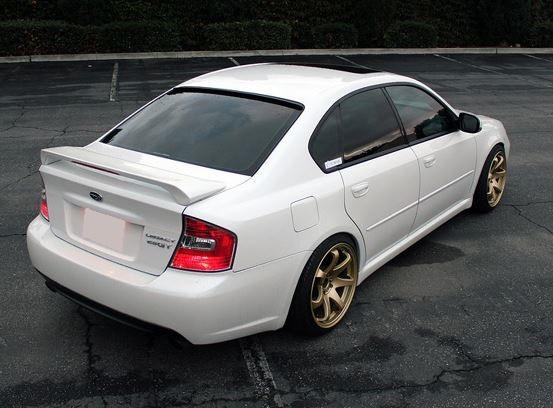 Subaru Legacy Factory Post Lighted Spoiler (2005-2009) - DAR Spoilers
