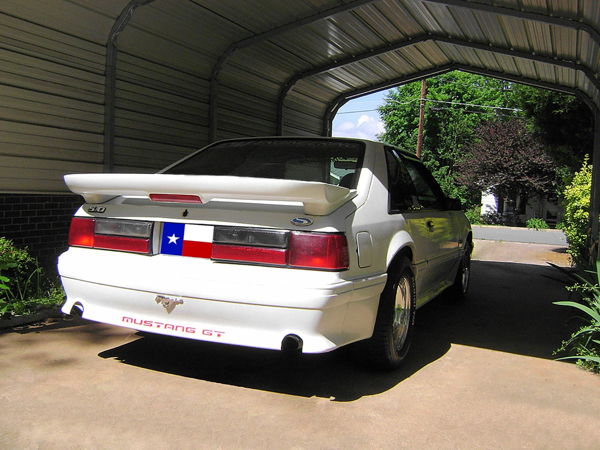 Ford Mustang Hatchback "Custom S Style" Factory 2Post No Light Spoiler (1979-1993) - DAR Spoilers