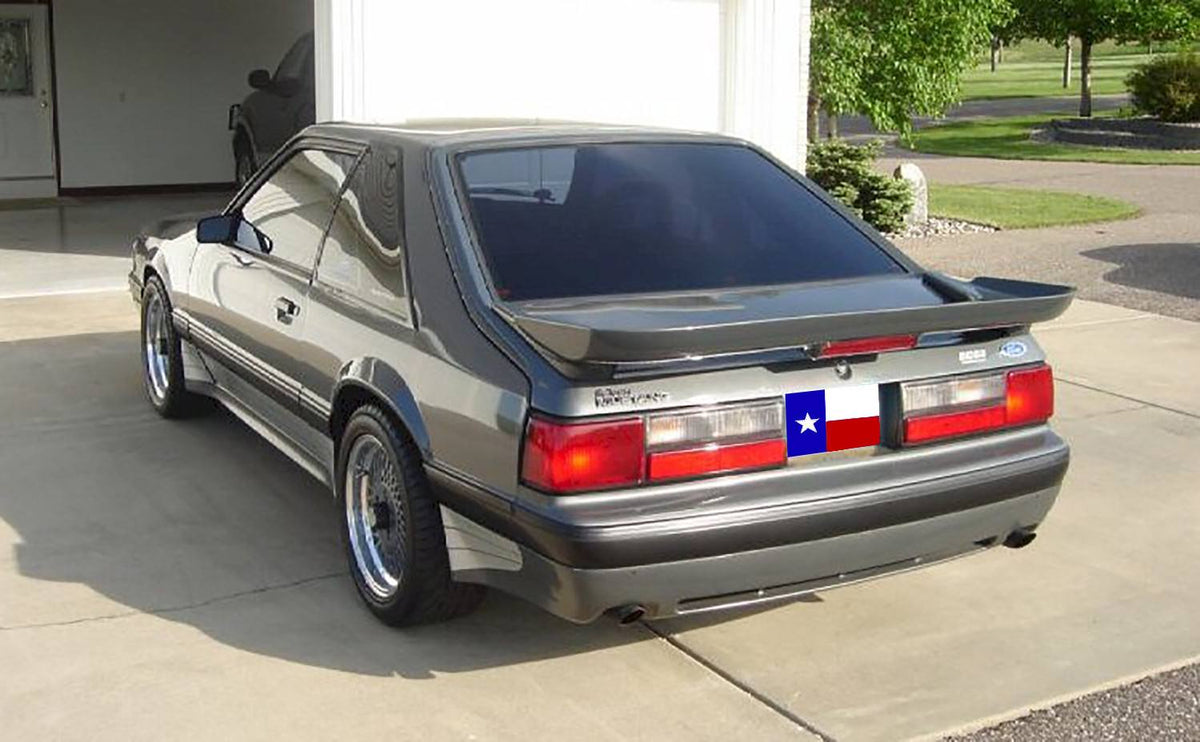 Ford Mustang Hatchback "Custom S Style" Factory 2Post W/Cutout Spoiler (1979-1993) - DAR Spoilers