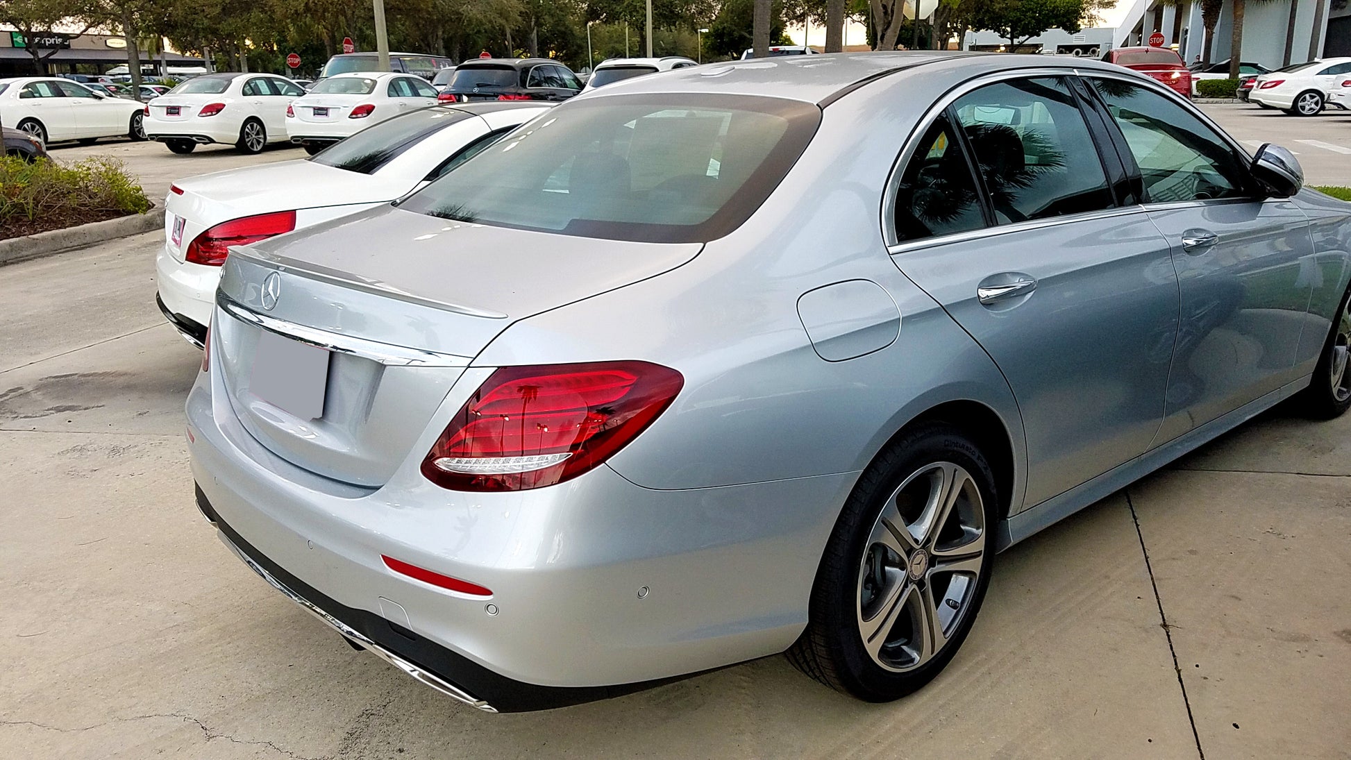 Mercedes E Class Sedan Factory Style Lip No Light Spoiler (2017 and Up) - DAR Spoilers