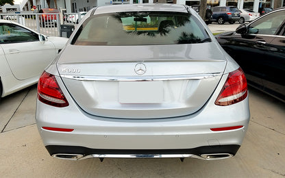 Mercedes E Class Sedan Factory Style Lip No Light Spoiler (2017 and Up) - DAR Spoilers