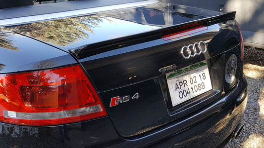 Audi RS4 Cabriolet Custom Lip No Light Spoiler (2006-2012) - DAR Spoilers