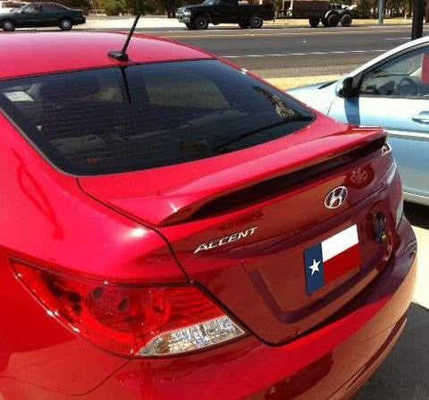 Hyundai Accent 4DR Custom 2Post Lighted Spoiler (2012 and Up) - DAR Spoilers