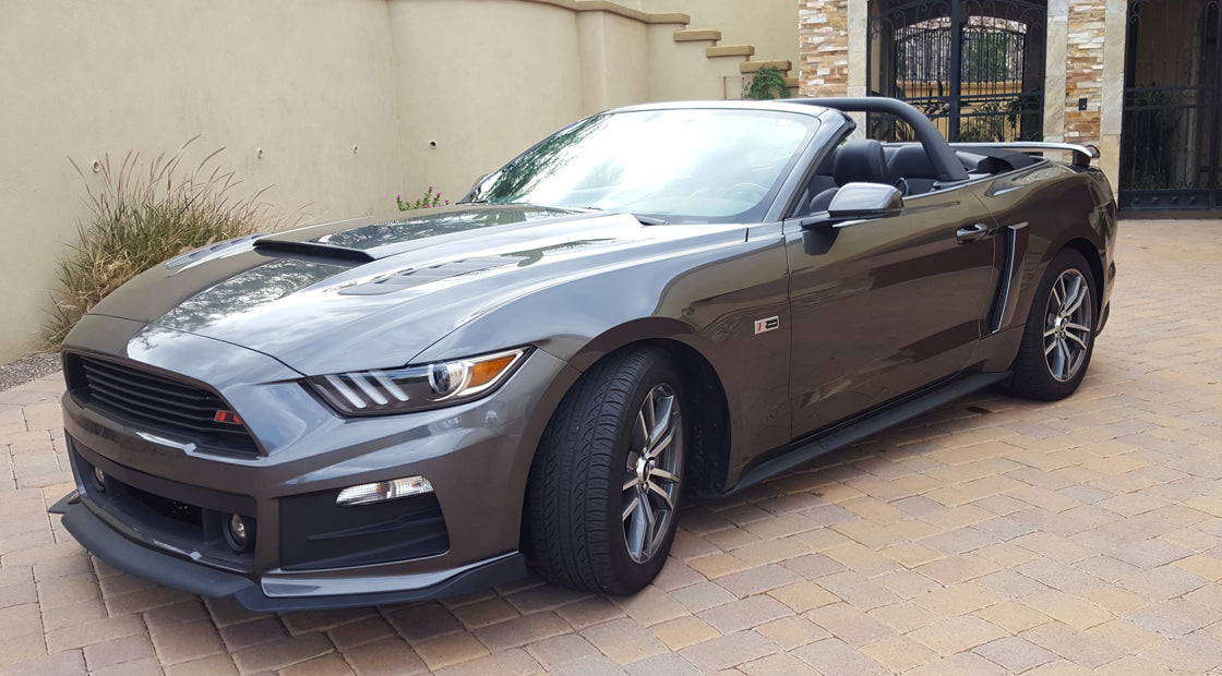 Ford Mustang Convertible "Black Mamba" Custom 2Post No Light Spoiler (2015 and UP) - DAR Spoilers
