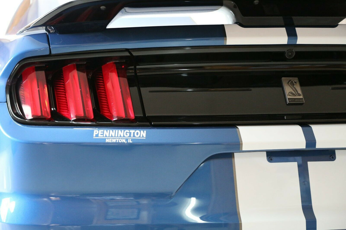 Ford Mustang "Shelby GT-350 2020 Style" 3-Post No Light Spoiler with out Gurney Flaps (2015-UP) - DAR Spoilers