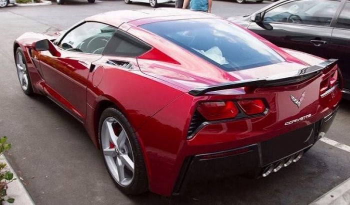 Chevrolet Corvette (C7) Factory High Rise Post No Light Spoiler (2014-2019) - DAR Spoilers