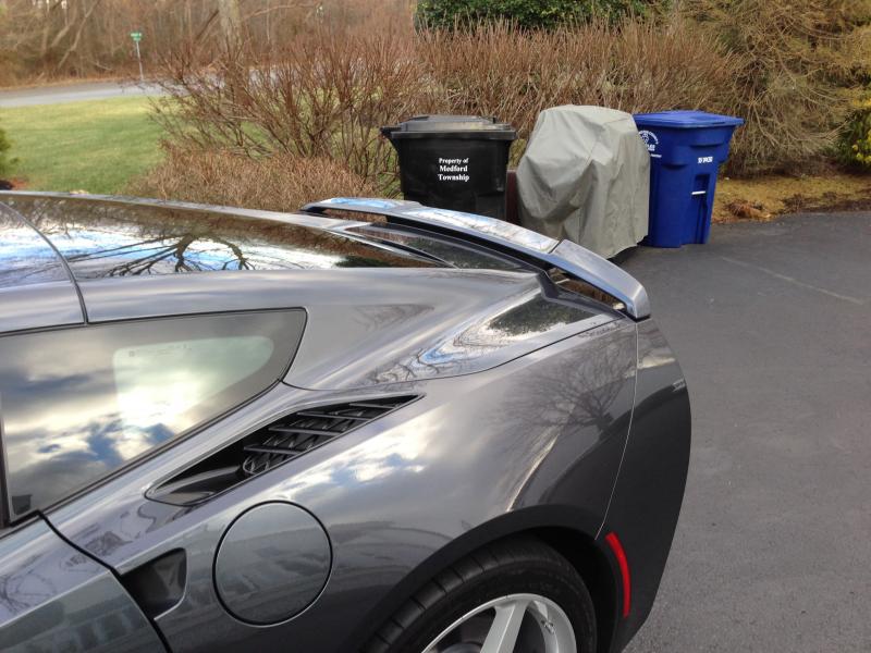 Chevrolet Corvette (C7) Factory High Rise Post No Light Spoiler (2014-2019) - DAR Spoilers