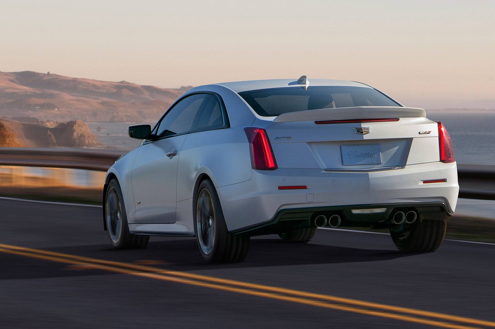 Cadillac ATS-V Coupe Factory Lip No Light Spoiler (2015 and UP) - DAR Spoilers