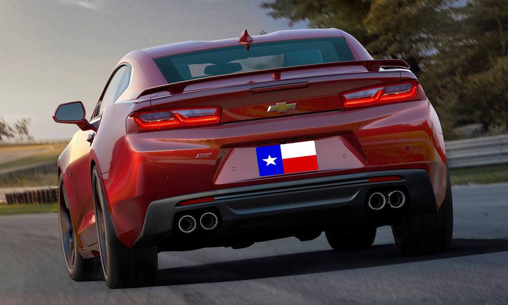 Chevrolet Camaro 6 Factory 3Post No Light Spoiler (2016 and UP) fits Convertible - DAR Spoilers