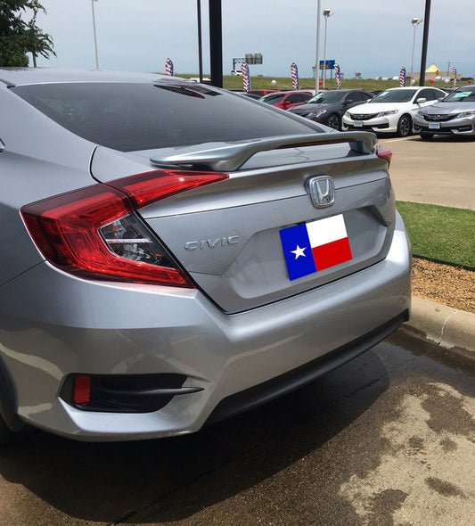 Honda Civic 4Dr Factory 2Post Lighted Spoiler (2016 and UP) - DAR Spoilers