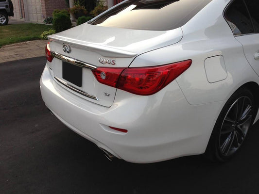 Infiniti Q50 Factory Lip No Light Spoiler (2014 and UP) - DAR Spoilers