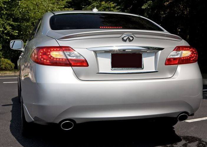 Infiniti Q70 Factory Lip No Light Spoiler (2014 ONLY) - DAR Spoilers
