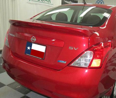 Nissan Versa Sedan Factory Flush Lighted Spoiler (2013 and UP) - DAR Spoilers