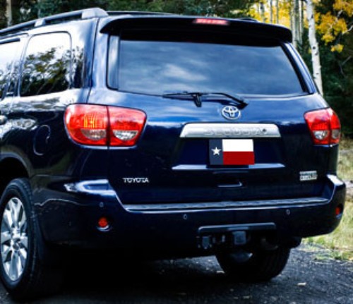 MTB Rear Roof Spoiler For 2001-2007 Toyota Sequoia - Color Matched Painted ABS 202 Black