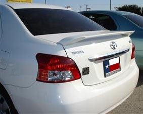 Toyota Yaris 4-Dr Custom Post No Light Spoiler (2007-2011) - DAR Spoilers