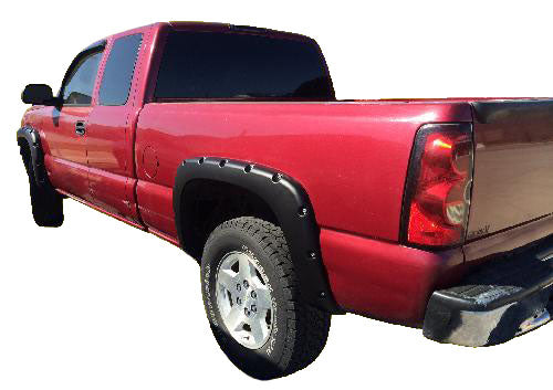 Chevrolet Avalanche "Non Body Cladding" Pocket Style Fender Flares (2002-2006)